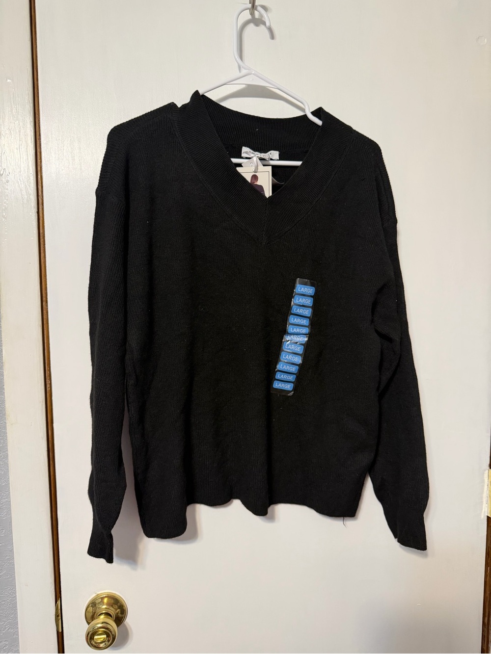 Nine West Black Ribbed Top